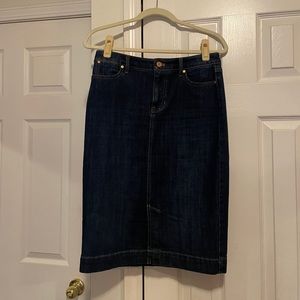 Talbots Denim Pencil Skirt Size 2